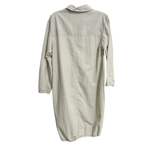 Herschel Long Line Lightweight Windbreaker Jacket in Cream - Picture 2 of 3